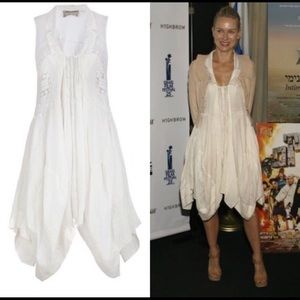 All Saints Echo Dress, white, size UK 10/US 6